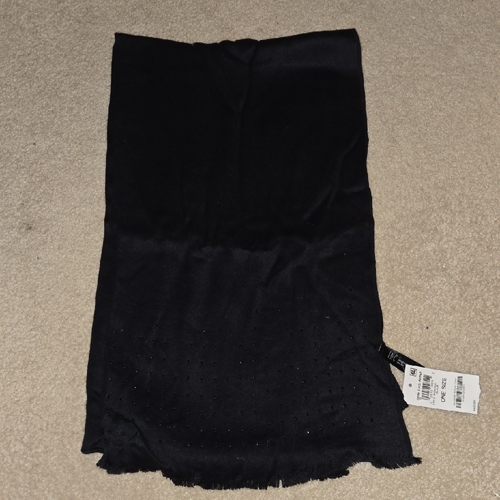 INC International Concepts Black Scarf